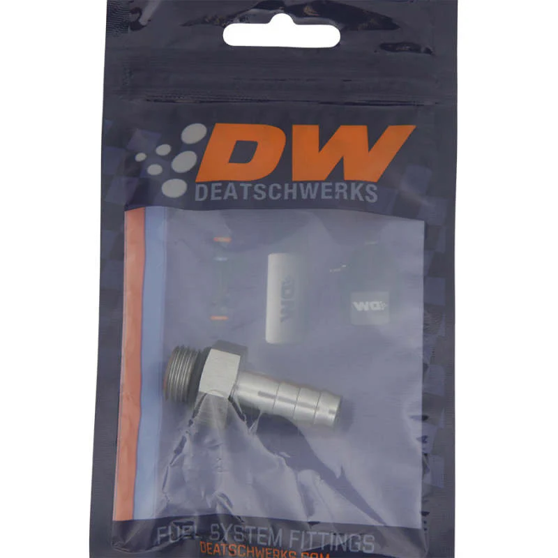 DeatschWerks 6AN ORB Male To 3/8in. Male Triple Barb Fitting (Incl. O-Ring) - Image 5