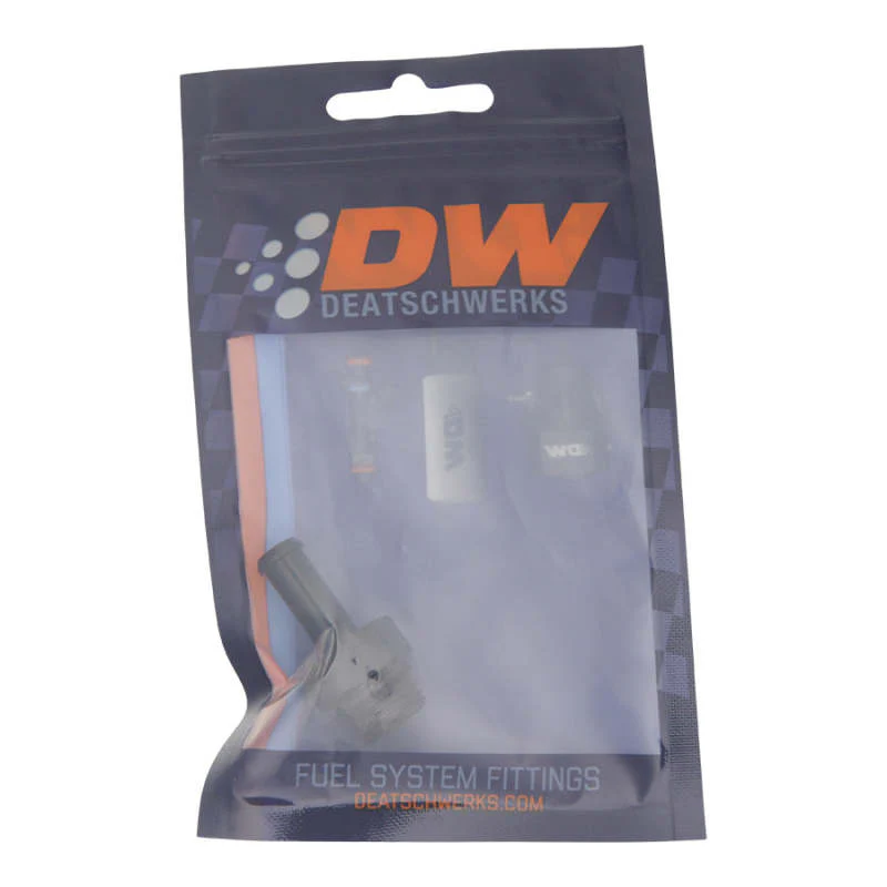 DeatschWerks 6AN ORB Male to 5/16in Male Barb Fitting (Incl O-Ring) - Anodized Matte Black - Image 4