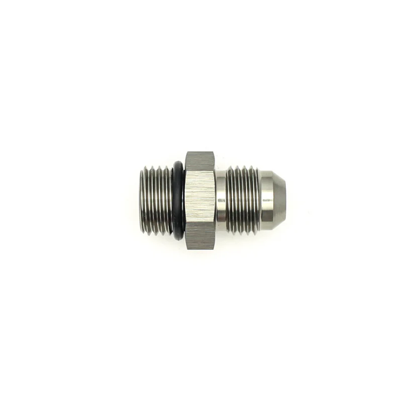 DeatschWerks 6AN ORB Male to 6AN Male Flare Adapter (Incl O-Ring) - Anodized Matte Black - Image 3