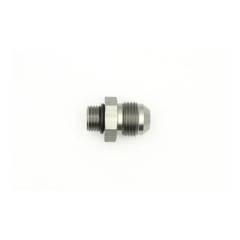 DeatschWerks 6AN ORB Male to 8AN Male Flare Adapter (Incl O-Ring) - Anodized Matte Black