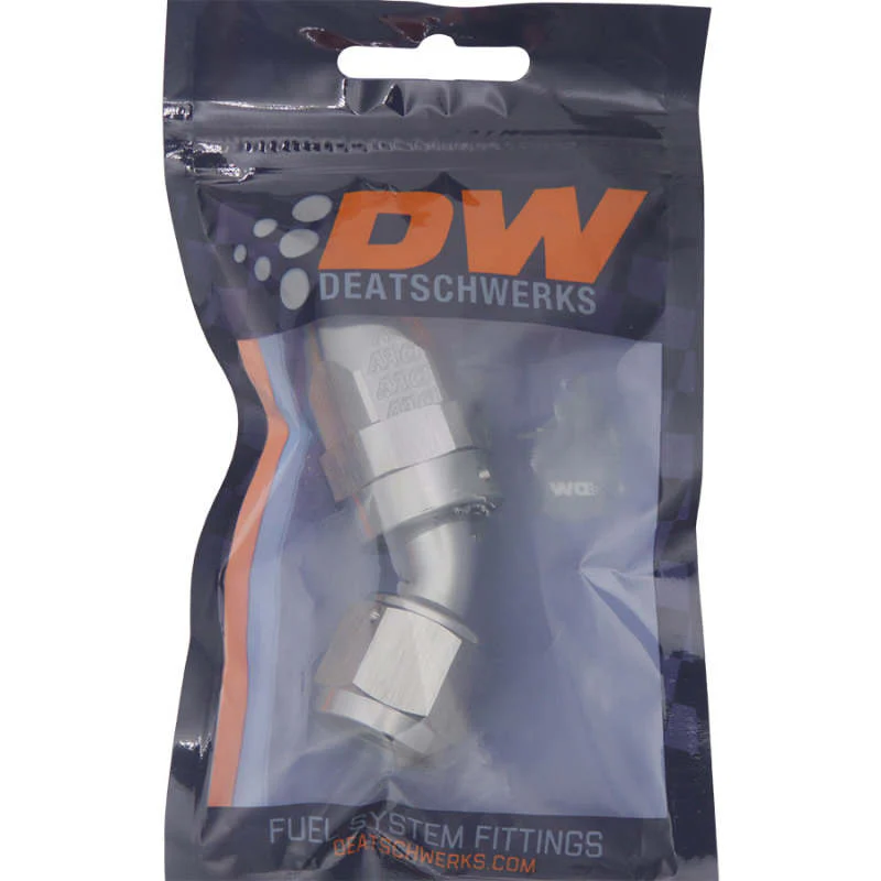 DeatschWerks 8AN Female Swivel 45-Degree Hose End PTFE (Incl. 1 Olive Insert) - Image 5