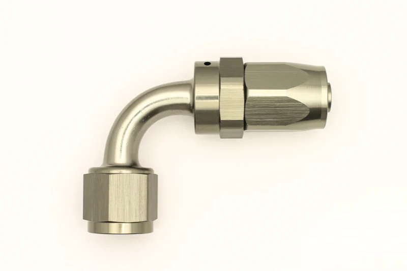 DeatschWerks 8AN Female Swivel 90-Degree Hose End CPE - Image 2