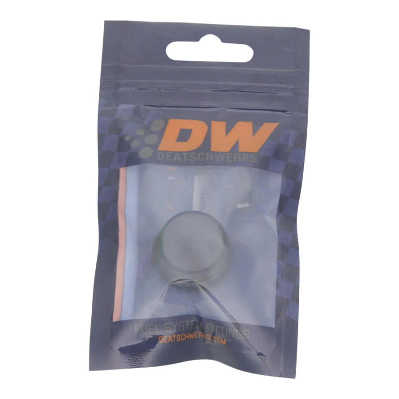 DeatschWerks 8AN ORB Male Plug Low Profile Internal Allen/Hex (Incl O-Ring) Anodized Matte Black - Image 4
