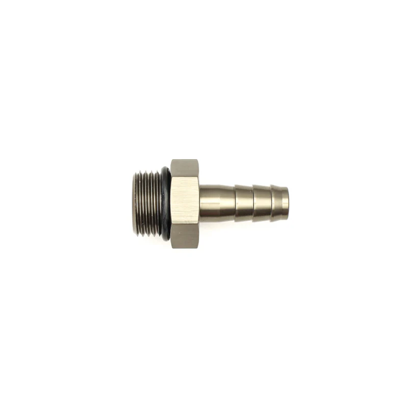 DeatschWerks 8AN ORB Male To 3/8in. Male Triple Barb Fitting (Incl. O-Ring) - Image 2
