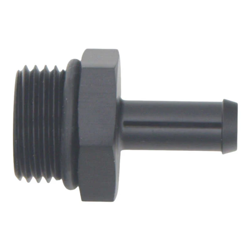 DeatschWerks 8AN ORB Male to 5/16in Male Barb Fitting (Incl O-Ring) - Anodized Matte Black - Image 2