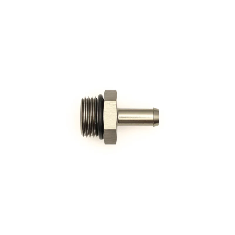DeatschWerks 8AN ORB Male to 5/16in Male Barb Fitting (Incl O-Ring) - Anodized Matte Black - Image 3