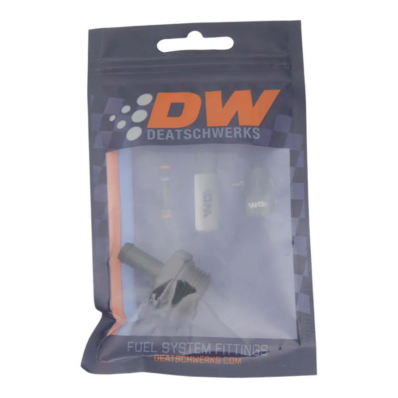 DeatschWerks 8AN ORB Male to 5/16in Male Barb Fitting (Incl O-Ring) - Anodized Matte Black - Image 4
