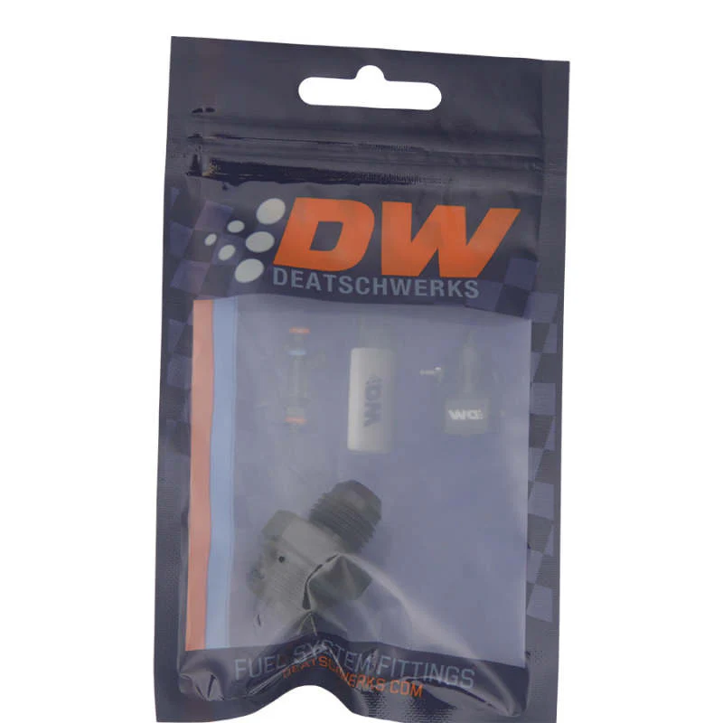DeatschWerks 8AN ORB Male to 6AN Male Flare Adapter (Incl O-Ring) - Anodized Matte Black - Image 4
