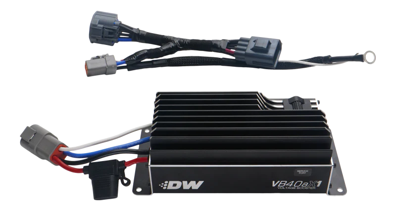 DeatschWerks VB40AX1 Voltage Booster with Plug-N-Play Harness for 10-25 Ford Mustang