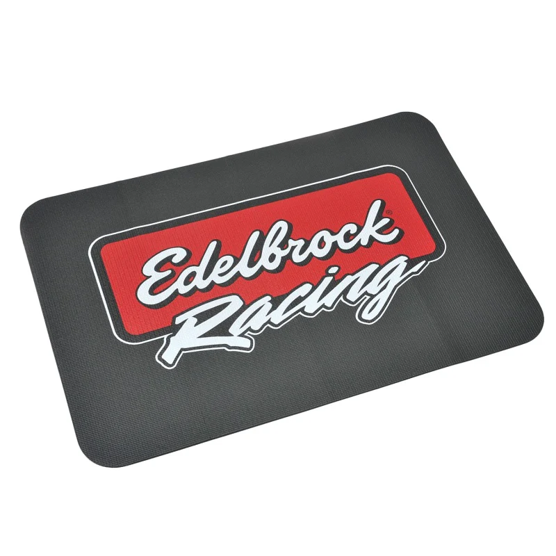 Edelbrock Racing Fender Cover - PVC Foam Mat - 2 Color Printed Edelbrock Racing Logo - Image 3