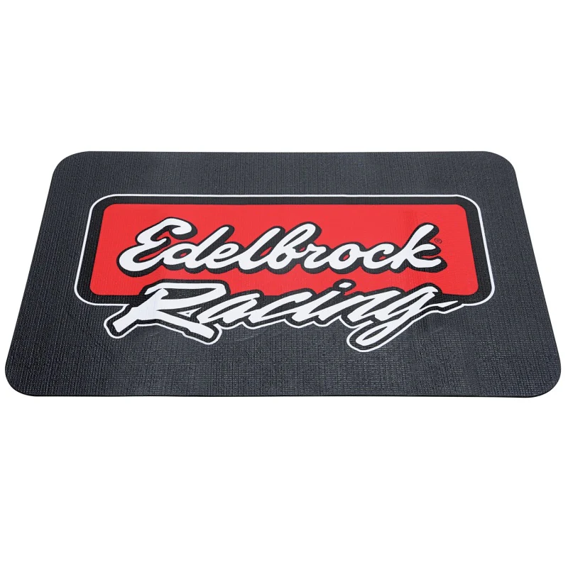 Edelbrock Racing Fender Cover - PVC Foam Mat - 2 Color Printed Edelbrock Racing Logo - Image 4