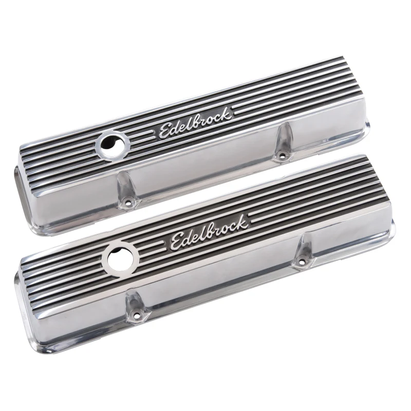 Edelbrock Valve Cover Elite II Series Chevrolet 1959-1986 262-400 CI V8 Low Polished - Image 7