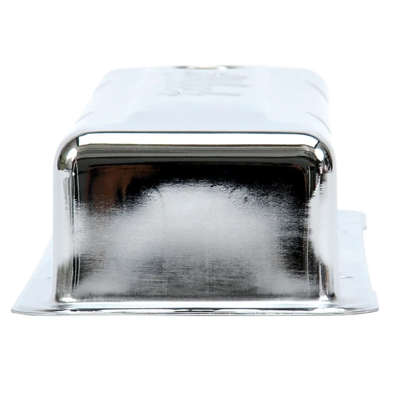 Edelbrock Valve Cover Signature Series Chevrolet 1959-1986 262-400 CI V8 Low Chrome - Image 9