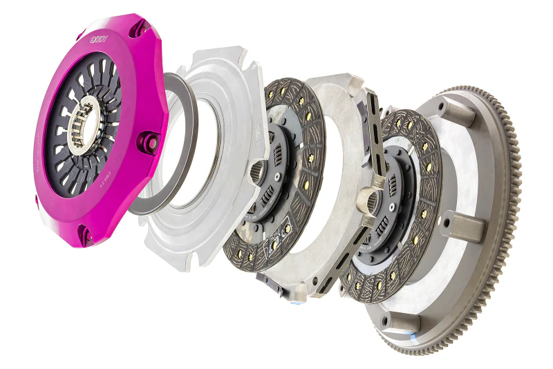 Exedy 08-15 Mitsubishi Evo X 4B11T 2.0L Twin-Organic Clutch Kit - Image 3