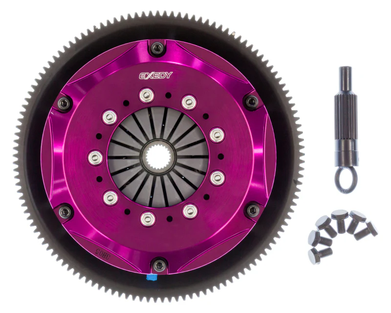 Exedy 1986-1989 Mazda RX-7 R2 Hyper Twin Cerametallic Clutch Sprung Center Disc Push Type Cove - Image 4