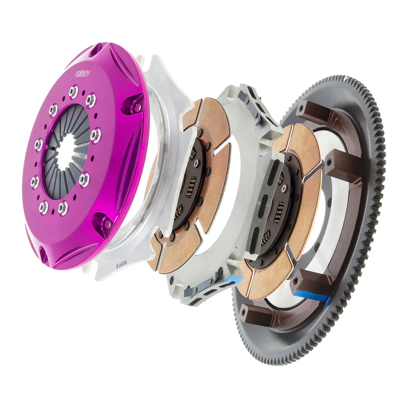 Exedy 1986-1989 Mazda RX-7 R2 Hyper Twin Cerametallic Clutch Sprung Center Disc Push Type Cove - Image 5