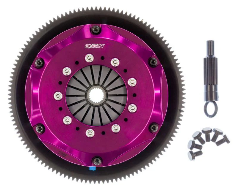 Exedy 1986-1989 Mazda RX-7 R2 Hyper Twin Cerametallic Clutch Sprung Center Disc Push Type Cove - Image 8