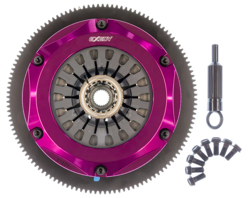 Exedy 2004-2014 Subaru Impreza WRX STI H4 Hyper Triple Cerametallic Clutch Rigid Disc Pull Type - Image 3