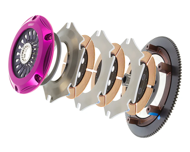 Exedy 2004-2014 Subaru Impreza WRX STI H4 Hyper Triple Cerametallic Clutch Rigid Disc Pull Type - Image 4