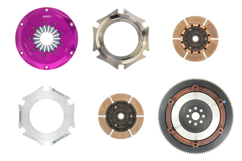 Exedy 2006-2006 Saab 9-2X Aero H4 Hyper Twin Cerametallic Clutch Sprung Center Disc Push Type Cover - Image 4