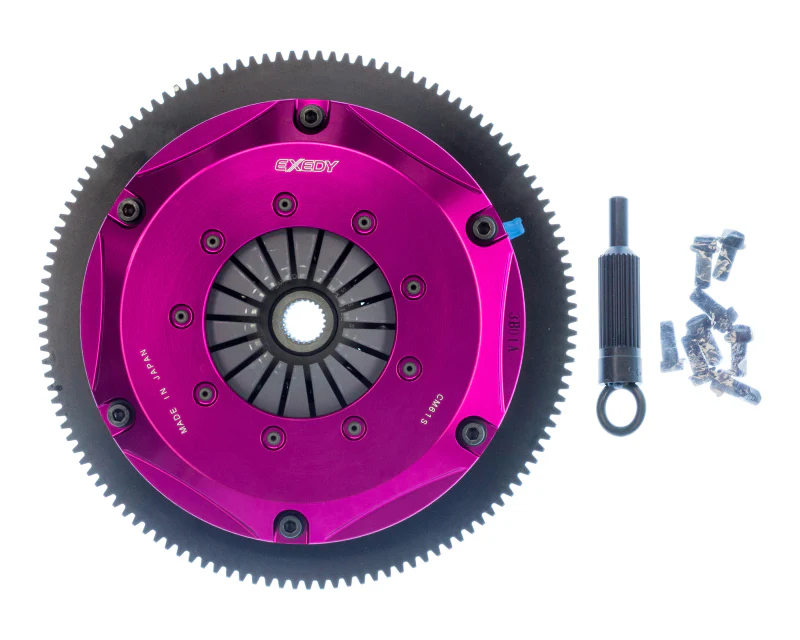 Exedy 2006-2006 Saab 9-2X Aero H4 Hyper Twin Cerametallic Clutch Sprung Center Disc Push Type Cover - Image 7