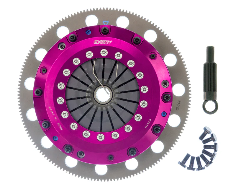 Exedy 96-16 Ford Mustang V8 4.6L/5.0L Hyper Twin Cerametallic Clutch Sprung Disc Push Type Cover - Image 2
