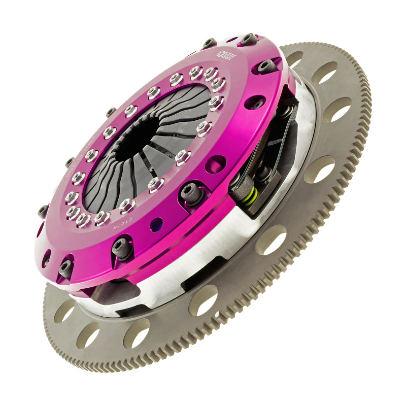 Exedy 96-16 Ford Mustang V8 4.6L/5.0L Hyper Twin Cerametallic Clutch Sprung Disc Push Type Cover - Image 3
