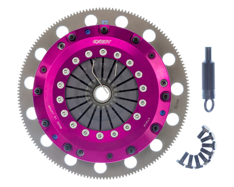 Exedy 96-16 Ford Mustang V8 4.6L/5.0L Hyper Twin Cerametallic Clutch Sprung Disc Push Type Cover - Image 5