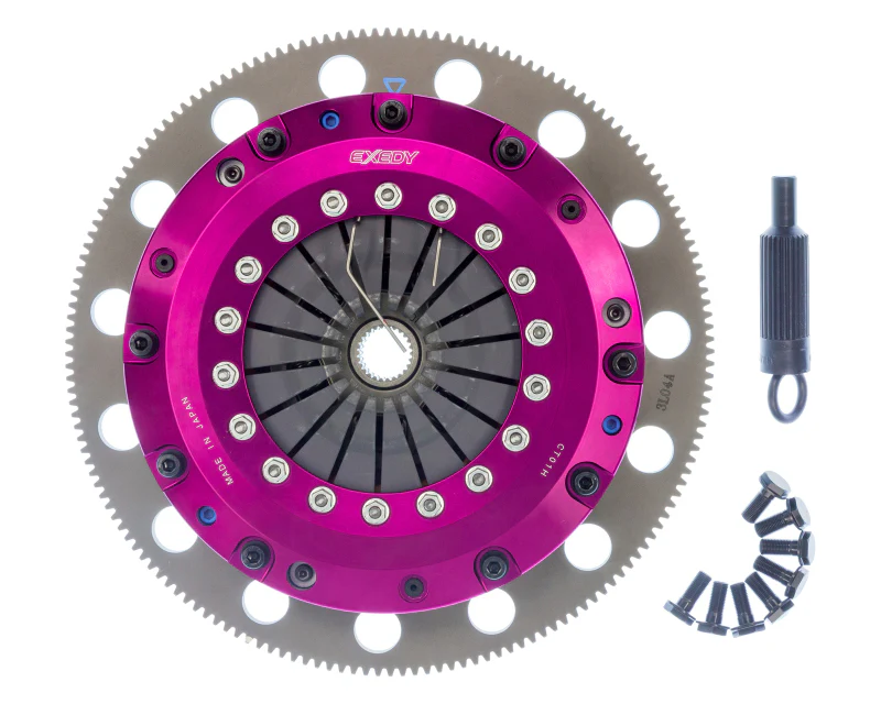 Exedy 96-16 Ford Mustang V8 4.6L/5.0L Hyper Twin Cerametallic Clutch Sprung Disc Push Type Cover - Image 7