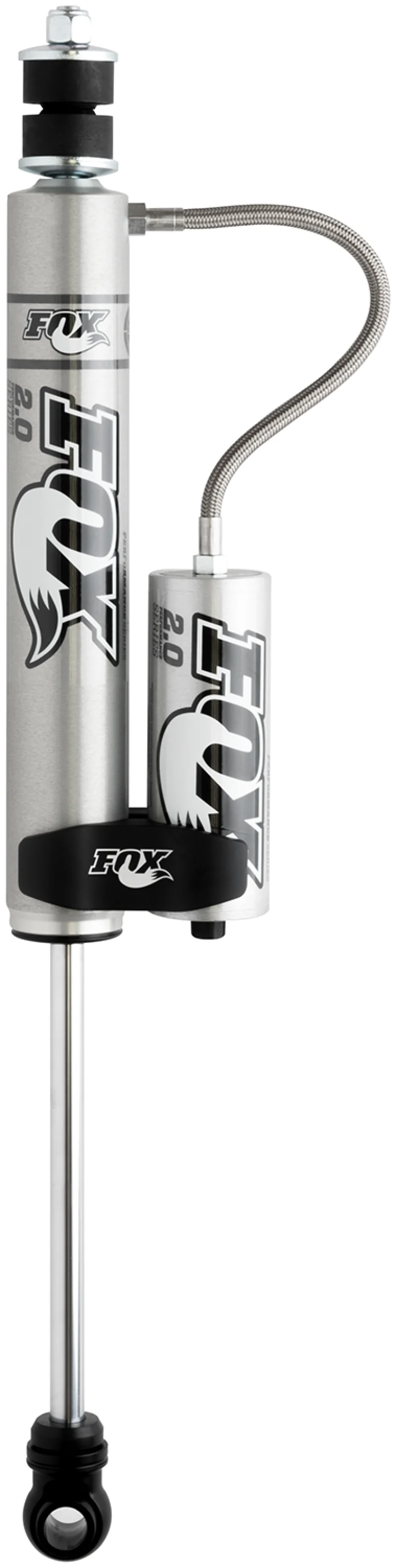 Fox 01-10 Chevy HD 2.0 Perf Series 5.1in. Smooth Body Remote Res. Front Shock / 0-1in. Lift - Alum. - Image 6
