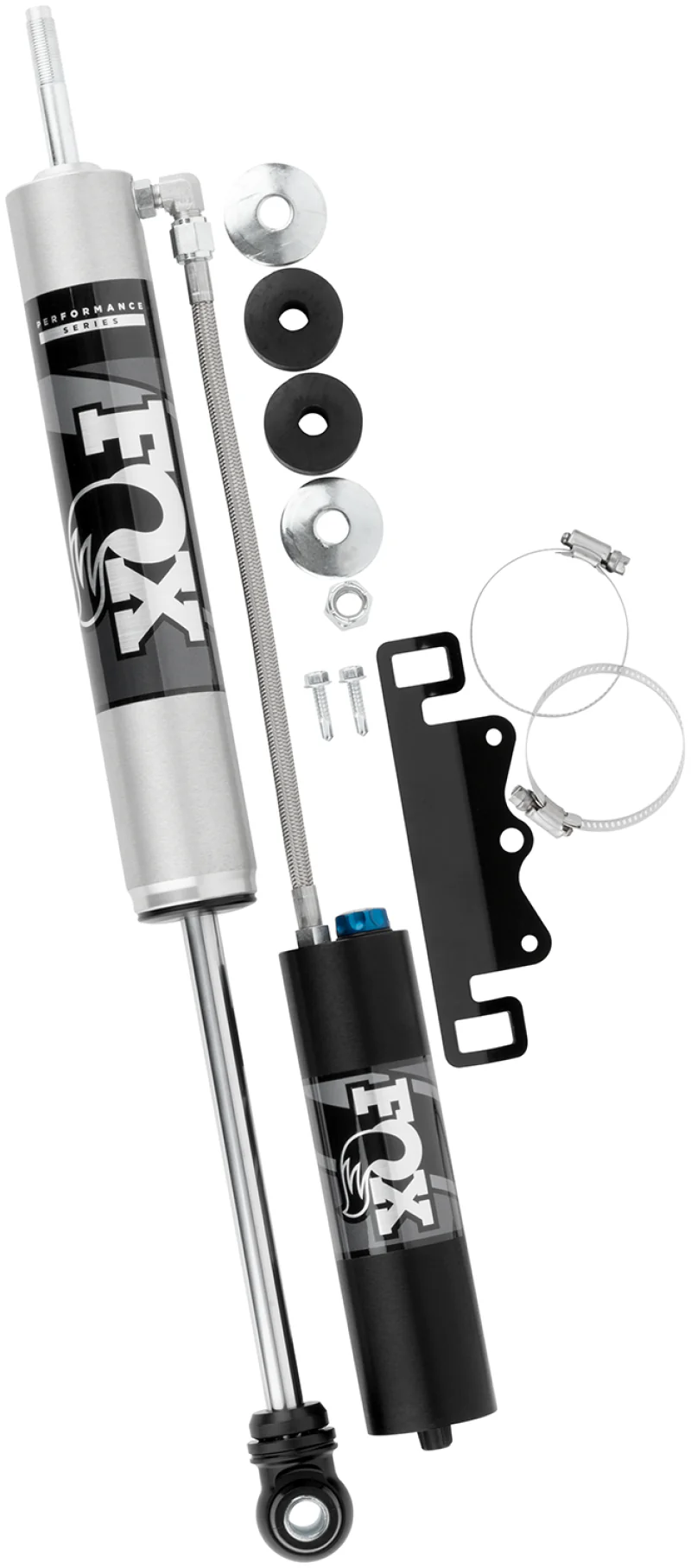 Fox 17-19 Ford F250/F350 2.0 Performance Series Remote Reservoir Adj. Front Shocks 0-1.5in Lift - Image 10