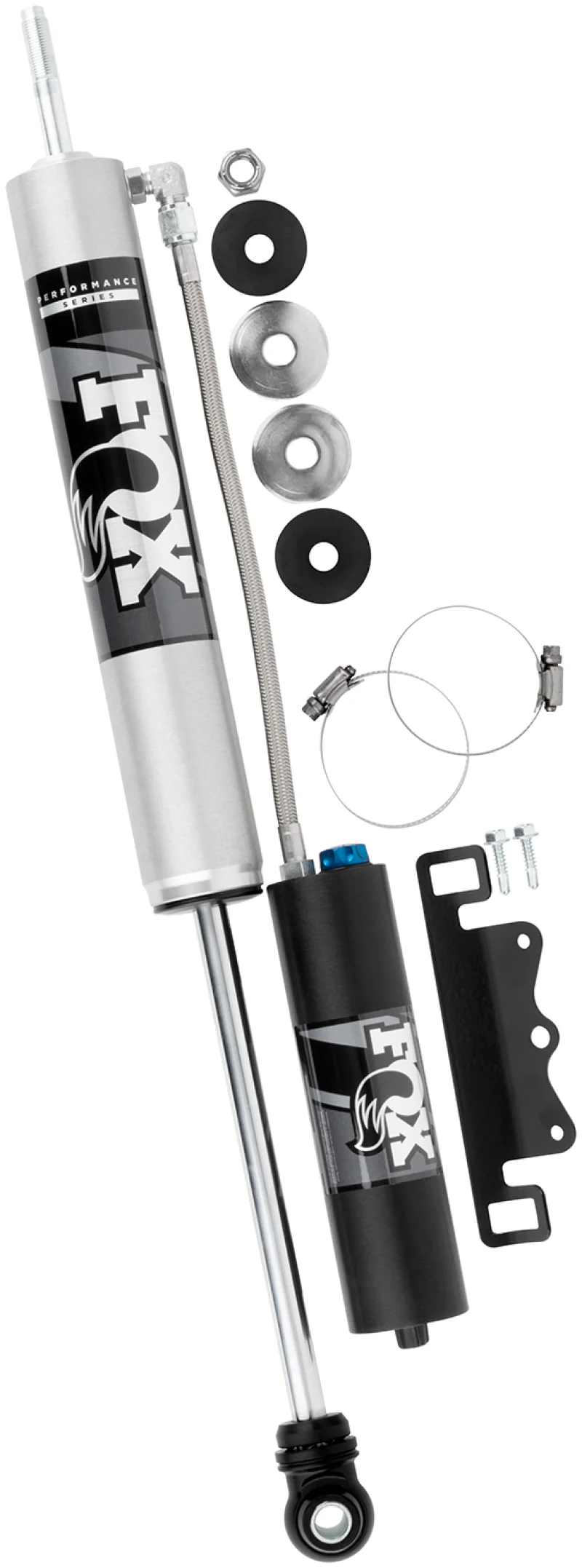 Fox 2005+ Ford Super Duty 2.0 Perf Series 9.6in Smooth Body Remote Res. Front Shock - CD Adj - Image 13
