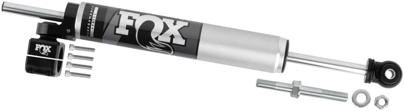 Fox 2007+ Jeep JK 8.2in 2.0 Tie Rod Clamp Steering Stabilizer - Image 3