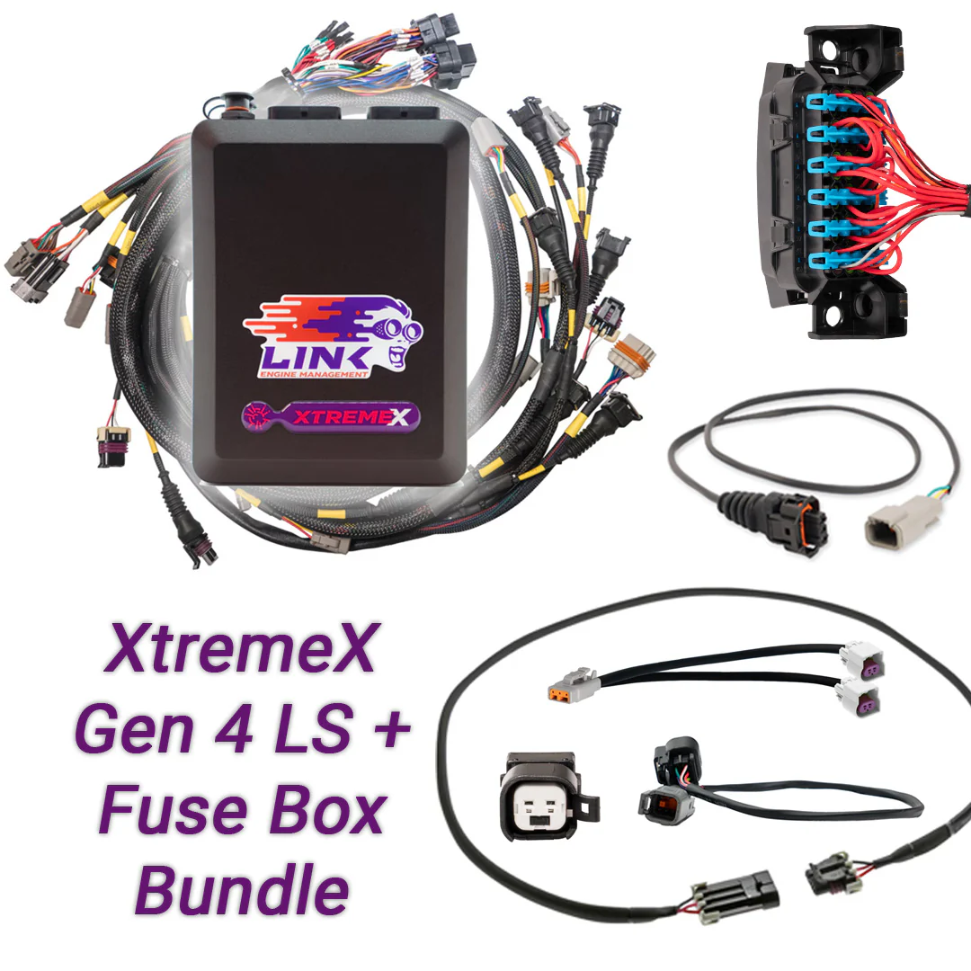 Link Engine Management Gen4 LS Drive-By-Wire & Fuse Box Bundle: G4X XtremeX ECU + LS Engine Harness bundle
