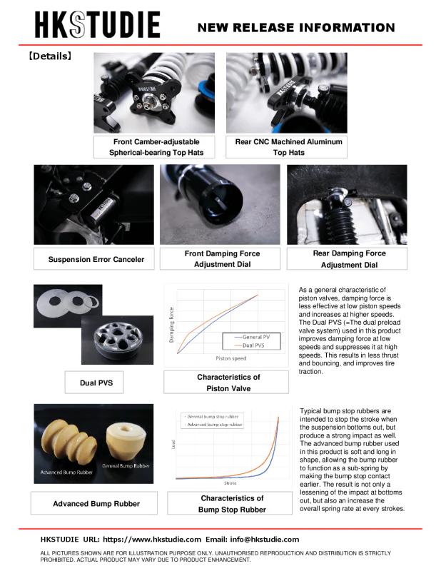 HKS HKSTUDIE SUSPENSION with CANCELLER for G80/G82 - Image 2