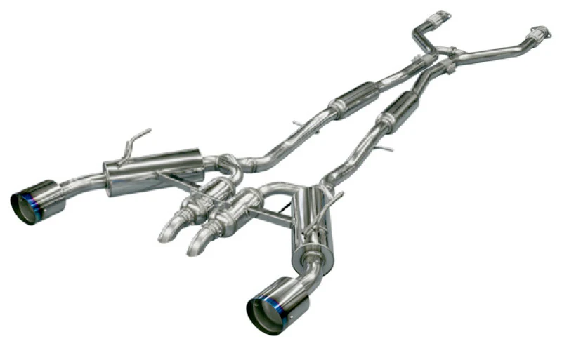 HKS Infiniti Q50 Hybrid VQ37 Dual Hi-Power Titanium Tip Catback Exhaust - Image 2