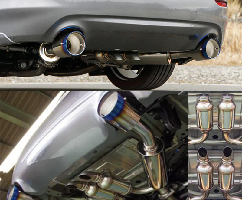 HKS Q50 VQ37 Dual Hi-Power Titanium Tip Catback Exhaust - Image 2