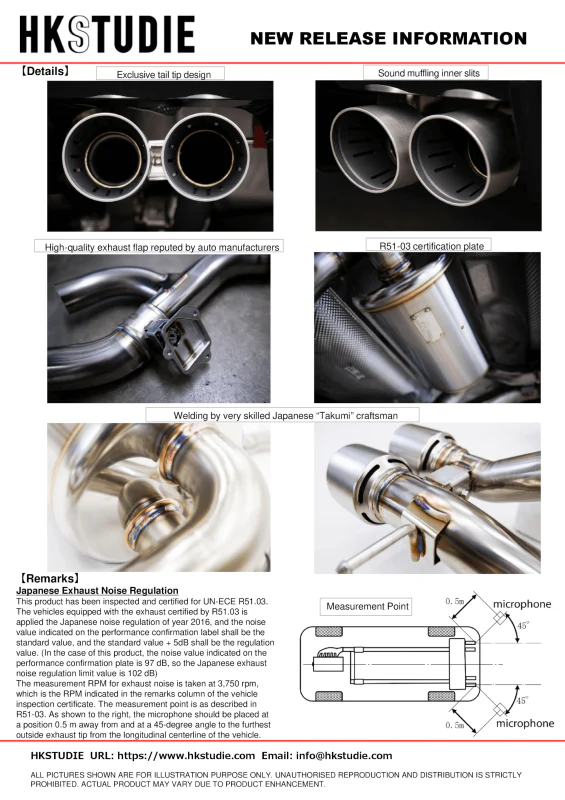 HKSTUDIE EXHAUST for BMW G80/G82 Comp - Image 3