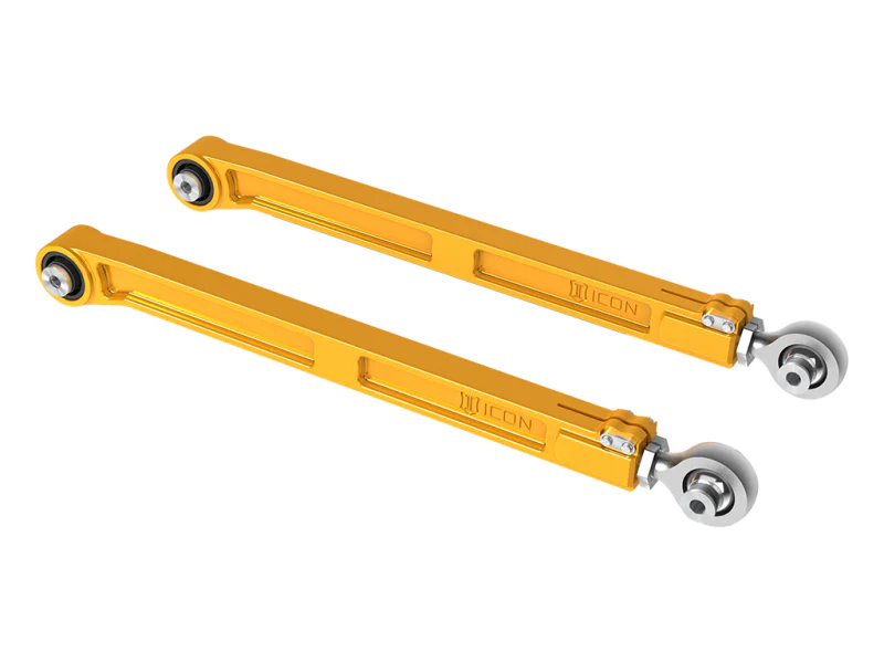 ICON 22-23 Toyota Tundra / 2024 Toyota Tacoma Billet Rear Lower Link Kit - Gold Anodized - Image 3