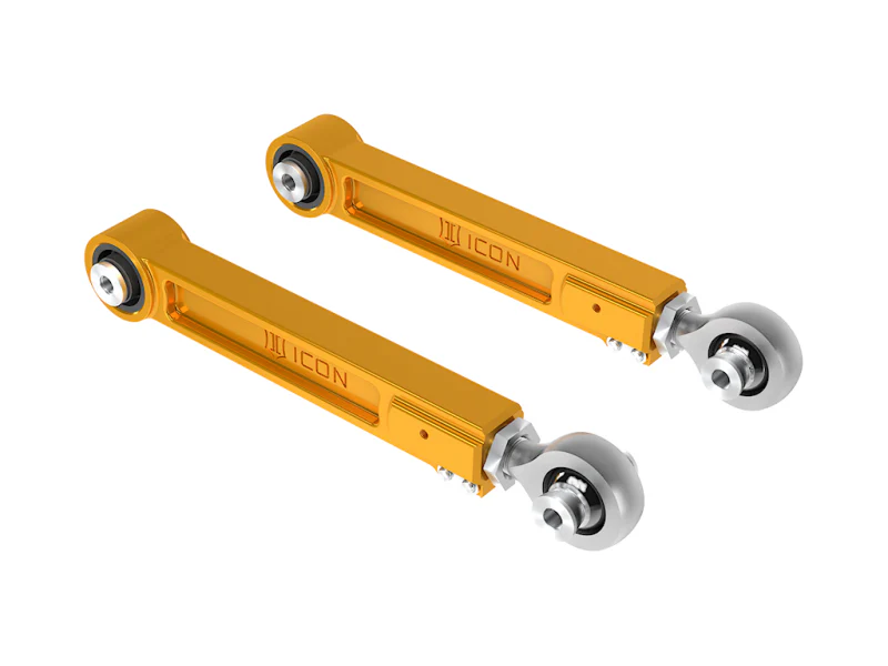 ICON 22-23 Toyota Tundra / 2024 Toyota Tacoma Billet Rear Upper Link Kit - Gold Anodized - Image 3