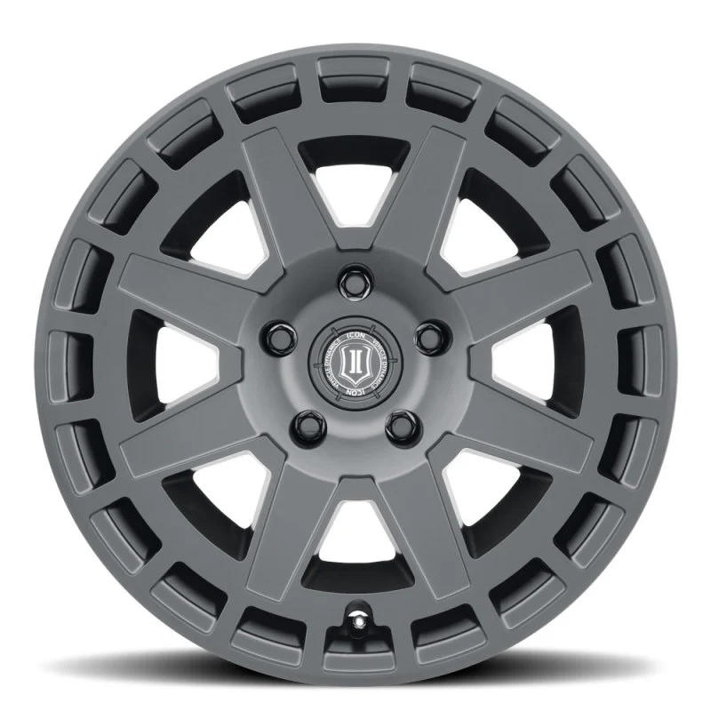 ICON Compass 17x8.5 6x5.5 0mm Offset 4.75in BS Satin Black Wheel - Image 3