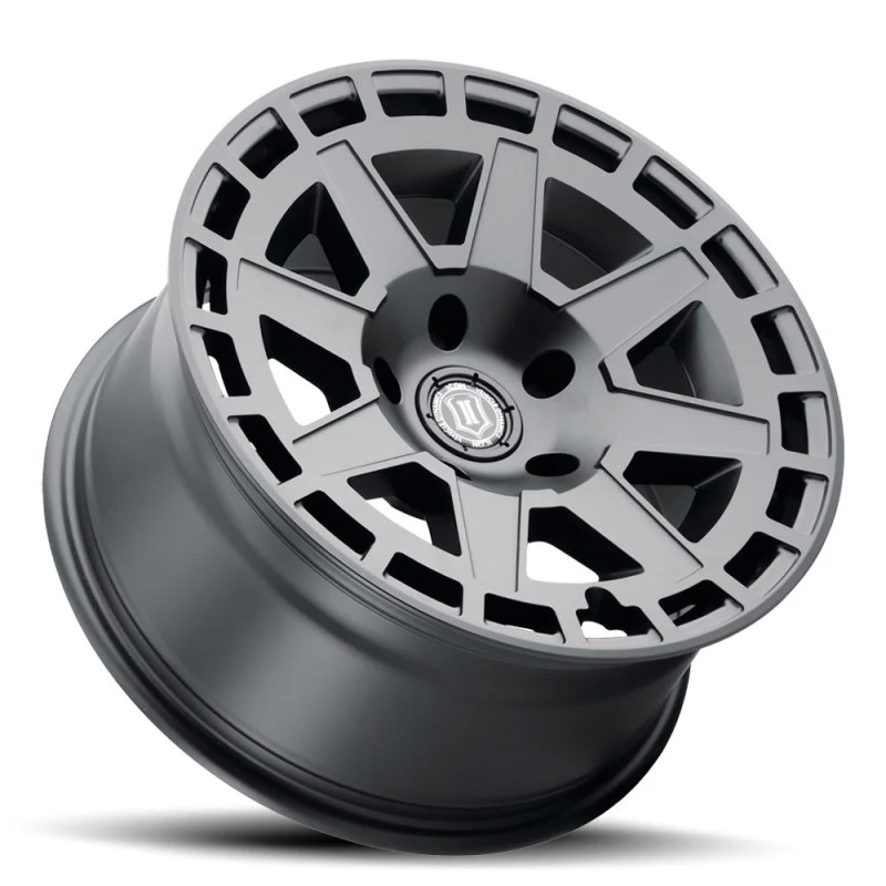 ICON Compass 17x8.5 6x5.5 0mm Offset 4.75in BS Satin Black Wheel - Image 5