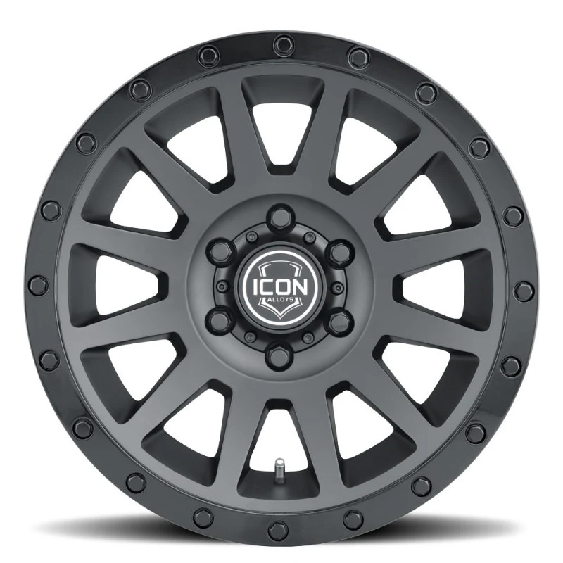 ICON Compression 17x8.5 6x5.5 25mm Offset 5.75in BS 95.1mm Bore Double Black Wheel - Image 2