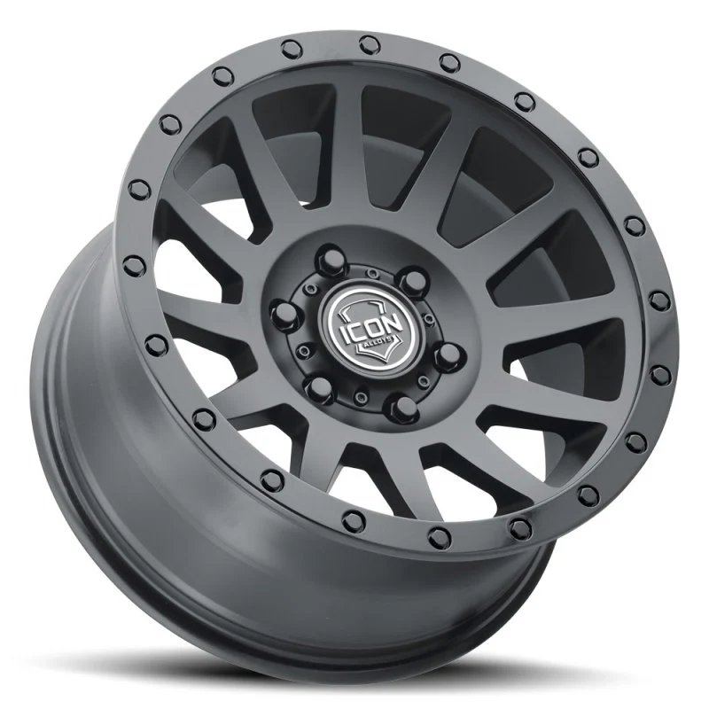 ICON Compression 17x8.5 6x5.5 25mm Offset 5.75in BS 95.1mm Bore Double Black Wheel - Image 6