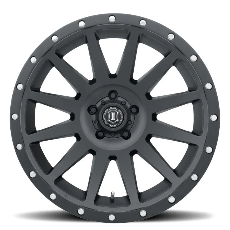 ICON Compression 20x10 6x5.5 -19mm Offset 4.75inBS Satin Black Wheel - Image 2