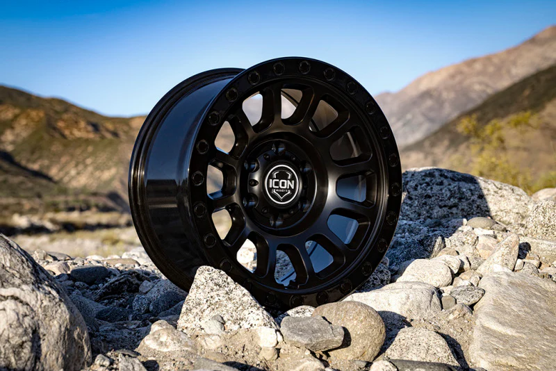 ICON Hulse 17 X 8.5 6 X 5.5 0mm Offset 4.75in BS Double Black - Image 3