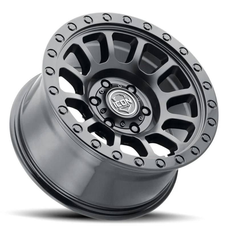 ICON Hulse 17 X 8.5 6 X 5.5 0mm Offset 4.75in BS Double Black - Image 5