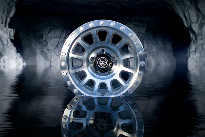 ICON Hulse 17 X 8.5 6 X 5.5 0mm Offset 4.75in BS Silver Machined - Image 2