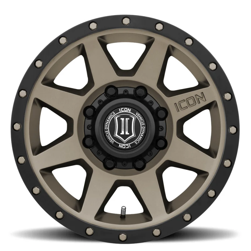 ICON Rebound 17x8.5 8x170 6mm Offset 5in BS 125mm Bore Titanium Wheel - Image 3