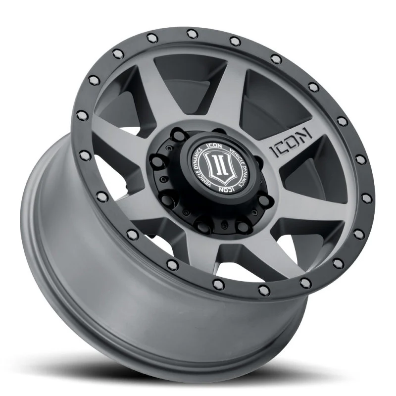 ICON Rebound 17x8.5 8x6.5 13mm Offset 5.25in BS 121.4mm Bore Titanium Wheel - Image 4